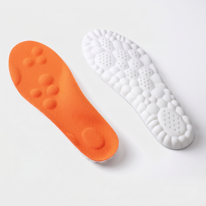 Solette Pedoku in memory foam arancioni a doppio strato